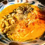 炙りチーズのカレーパスタ