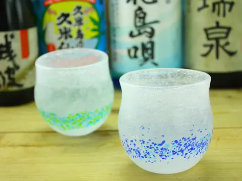 泡盛と琉球グラス